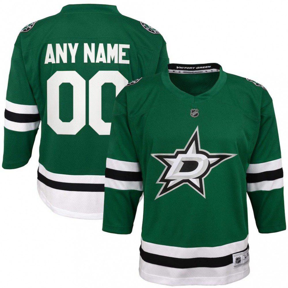 Youth Dallas Stars Green Home Replica Custom Jersey-Pro Kit Vault | Brand New 26/27 Sports Jerseys